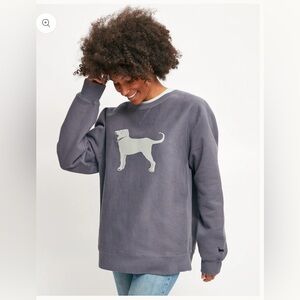 The Black Dog Adult Classic Heavyweight Crewneck Sweatshirt Medium in Slate